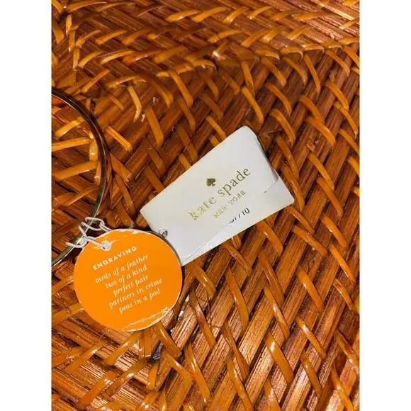 Kate Spade Bridesmaid Idiom Bangle Bracelet Gold Tone Engraved NWT Nordstrom - Picture 9 of 9